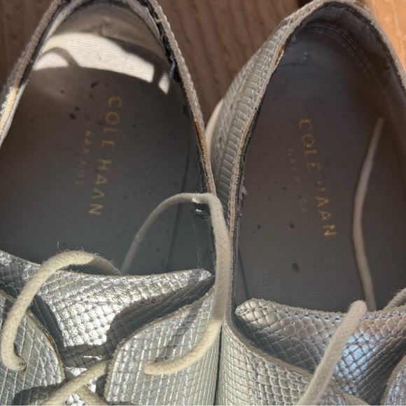 Cole Haan Grand OS silver brogues size 7 - Picture 6 of 8
